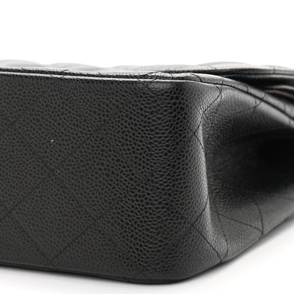 Chanel Caviar Quilted Jumbo Double Flap Black 10 of 12