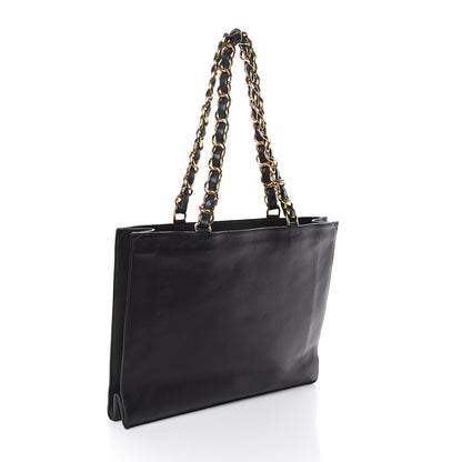 Chanel Lambskin CC Shoulder Bag Black 2 of 10