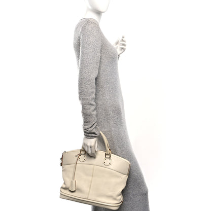 Louis Vuitton Suhali Lockit MM White 2 of 9