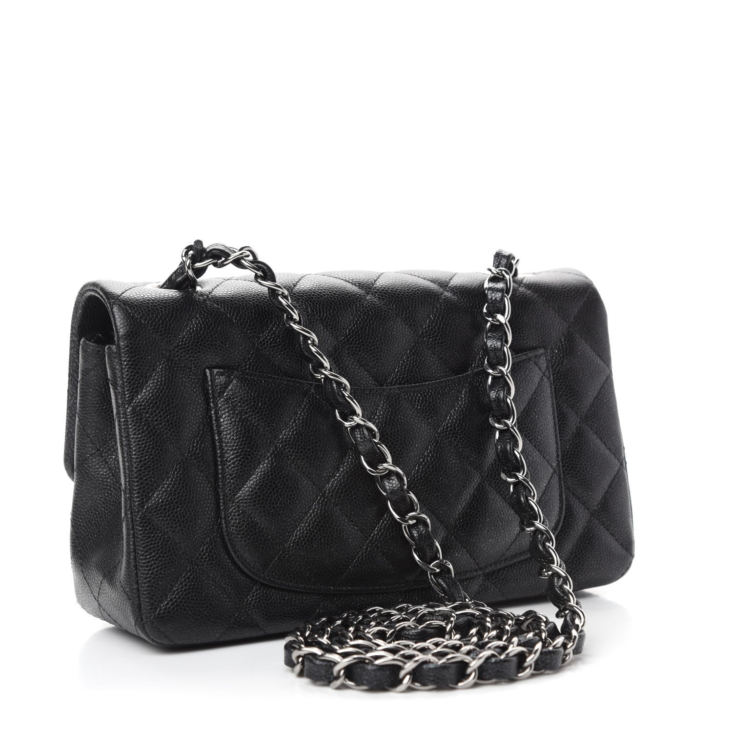 Chanel Iridescent Caviar Quilted Mini Rectangular Flap Black 3 of 11