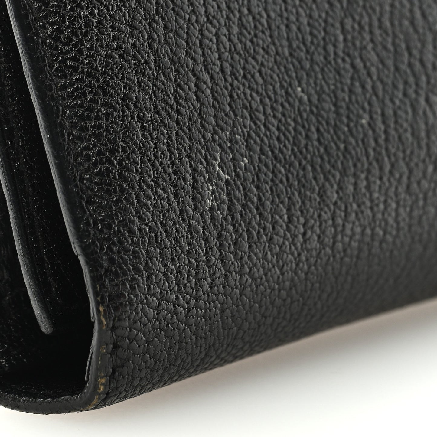 Chevre Mysore Bearn Tri-Fold Wallet Black