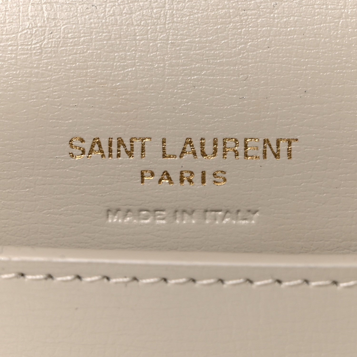Saint Laurent Smooth Calfskin Monogram Phone Holder Crossbody Crema Soft 16 of 21