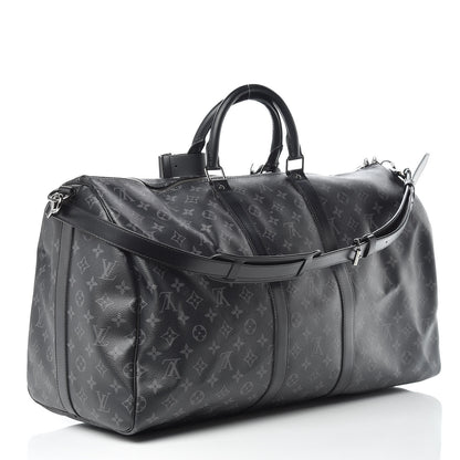 Louis Vuitton Monogram Eclipse Keepall Bandouliere 55 3 of 15
