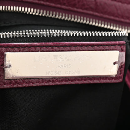 Balenciaga Agneau Classic Silver Hardware City Violet Prune 7 of 11