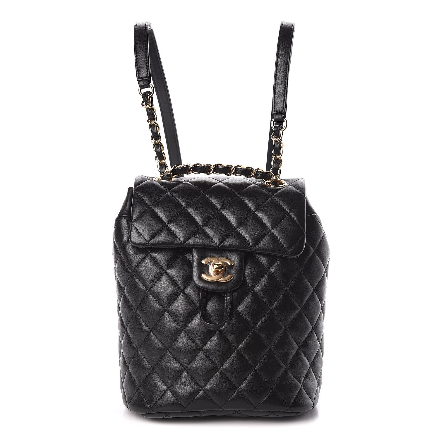 Chanel Lambskin Quilted Mini Urban Spirit Backpack Black 1 of 10