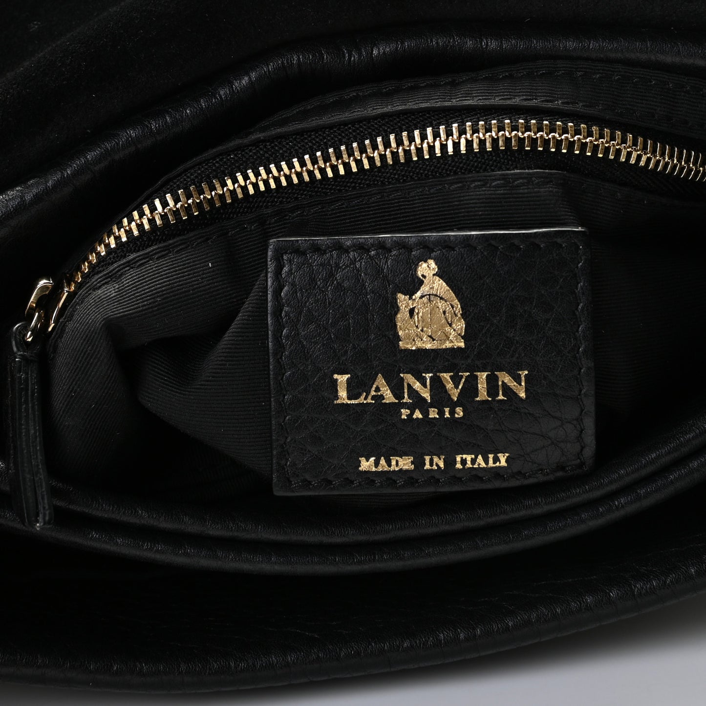 Grained Calfskin Mini Sugar Flap Shoulder Bag Black