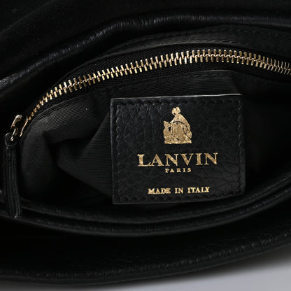 Lanvin Grained Calfskin Mini Sugar Flap Shoulder Bag Black 6 of 8