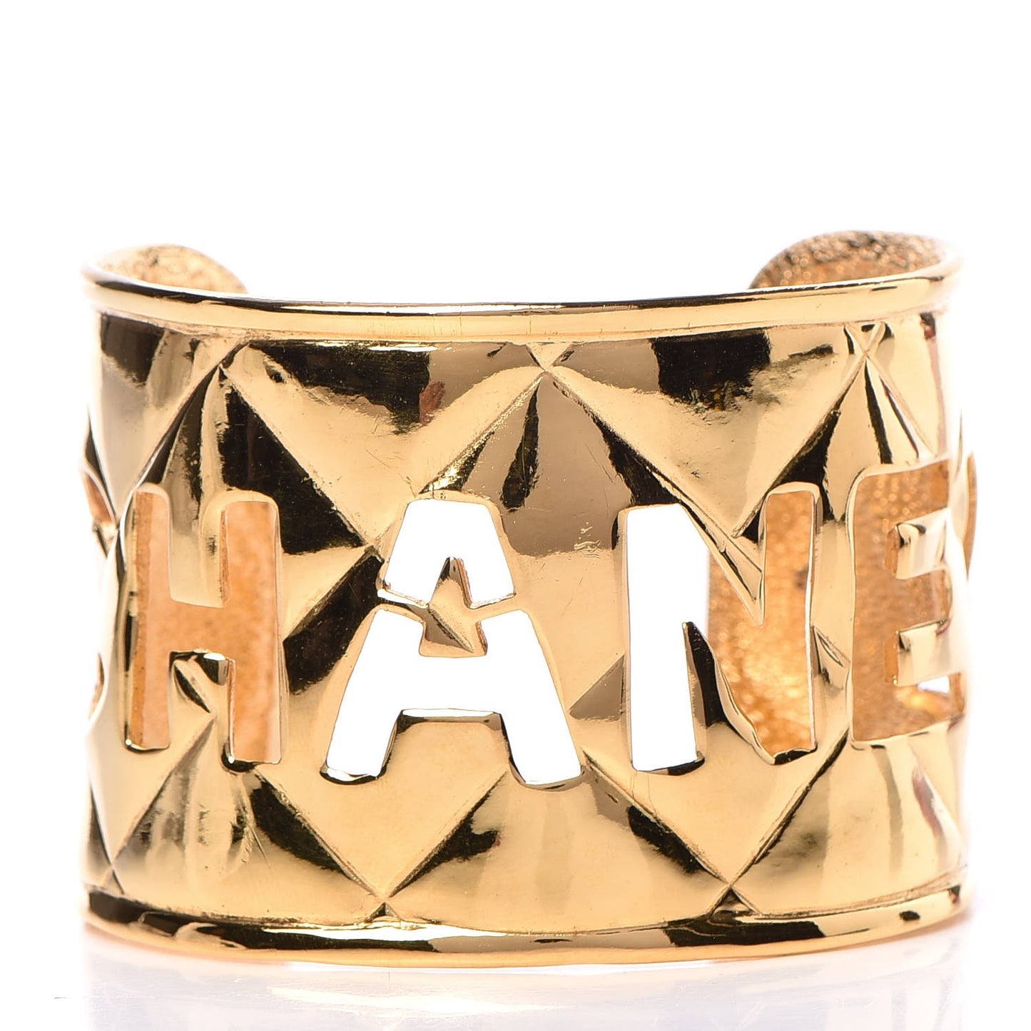 Quilted Cut Out Cuff Gold