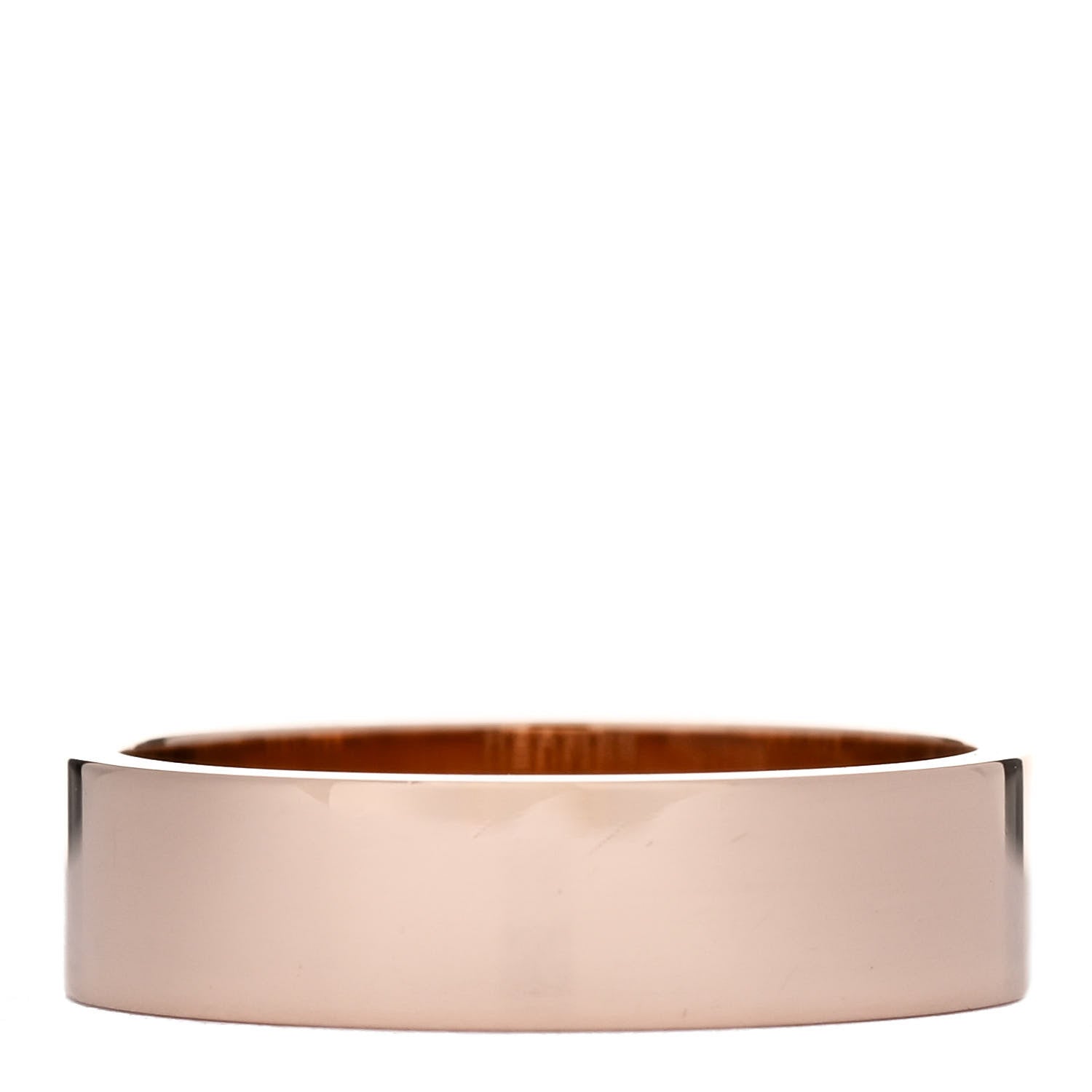 Hermes 18K Rose Gold Diamond PM Kelly Ring 54 7 3 of 5