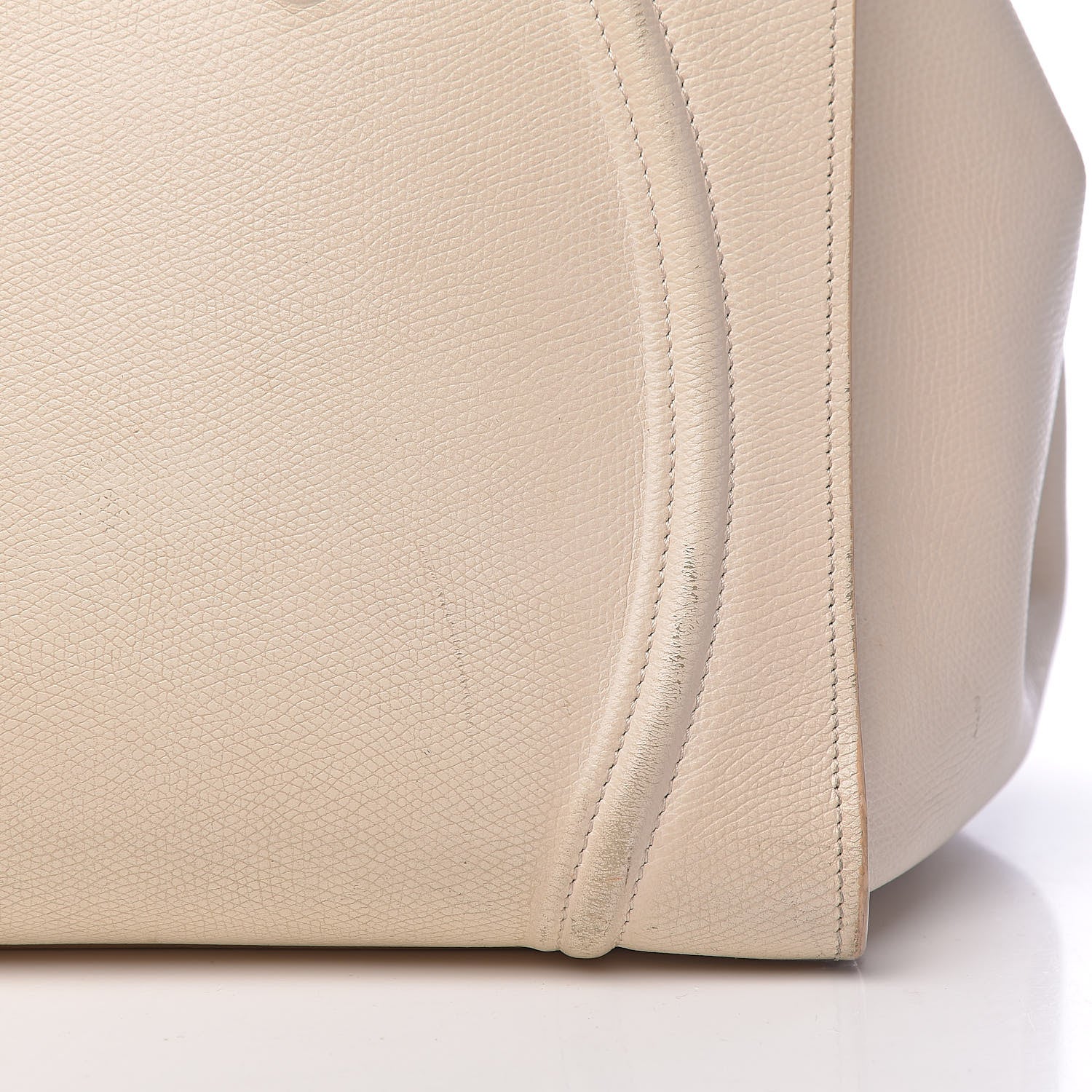 Celine Grained Calfskin Medium Phantom Luggage Cream 22 of 39