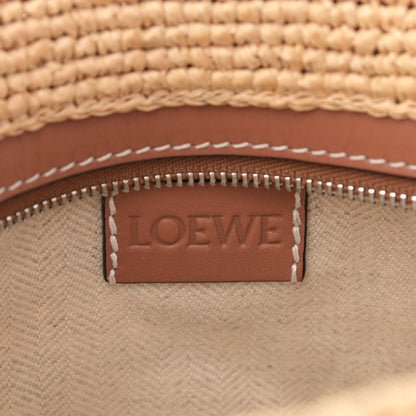 Loewe Calfskin Raffia Paulas Ibiza Pochette Bag Natural Tan 6 of 10