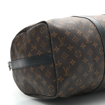 Louis Vuitton Monogram Macassar Keepall Bandouliere 45 7 of 9