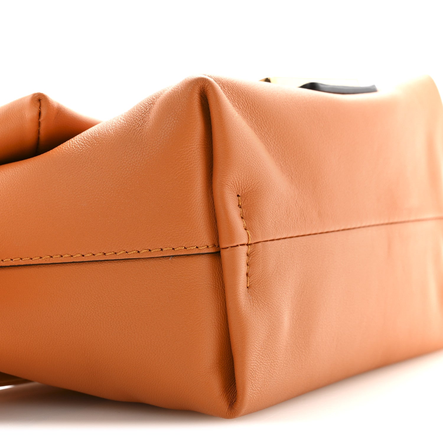 Fendi Shiny Nappa Small Mamma Baguette Burnt Orange 9 of 10