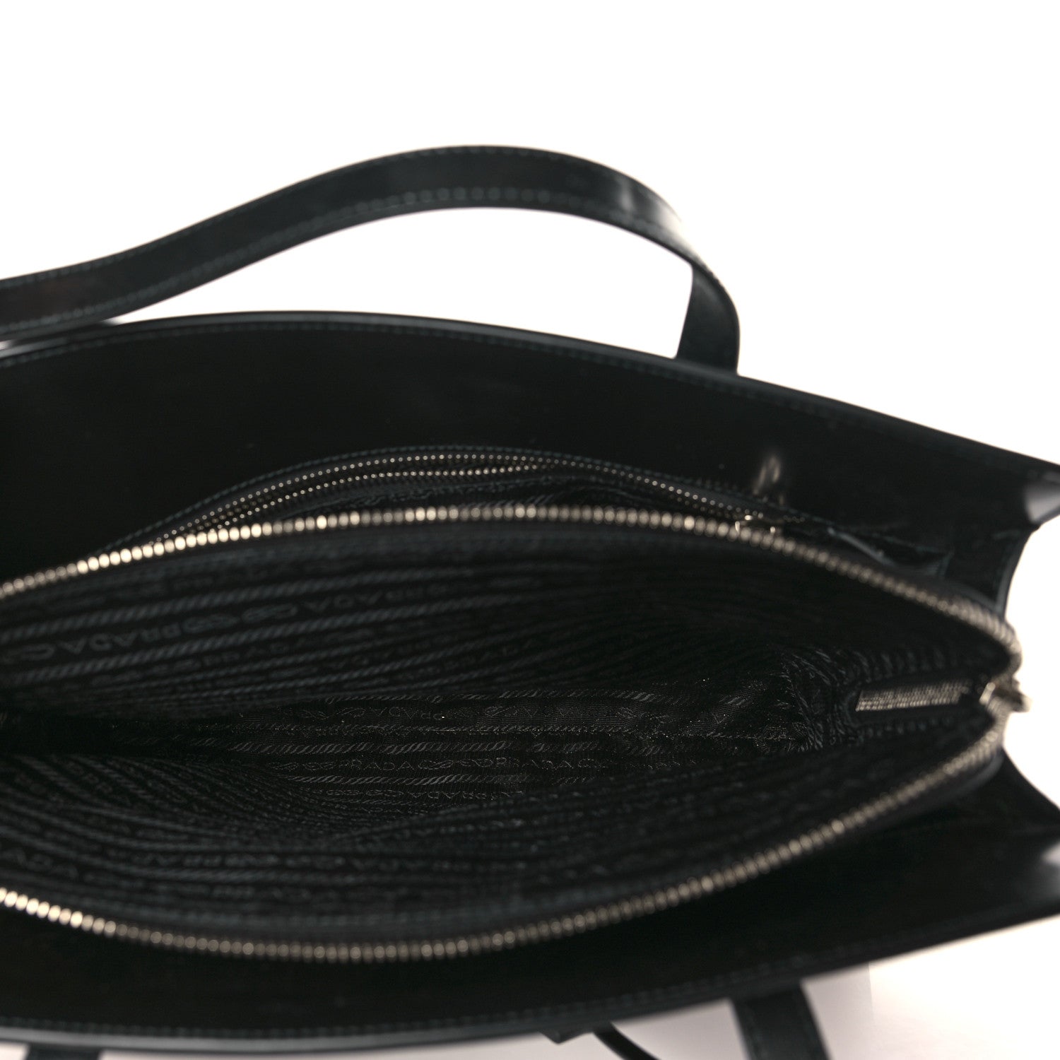 Prada Spazzolato Medium Re-Edition 1995 Double Handle Handbag Black 5 of 8