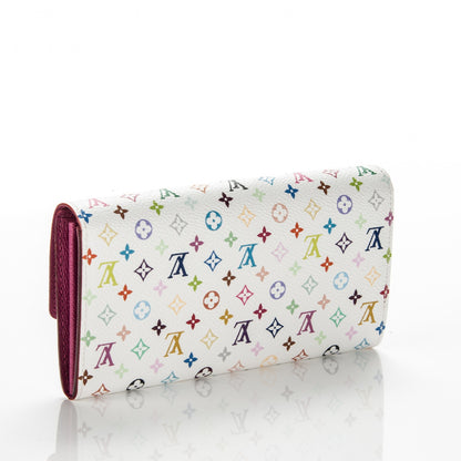 Louis Vuitton Monogram Multicolor Sarah Wallet White Eglantine 3 of 8