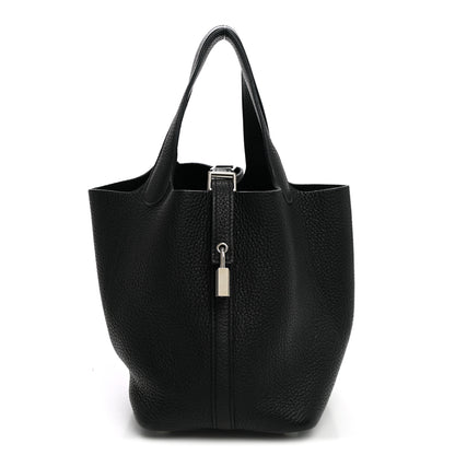 Hermes Taurillon Clemence Picotin Lock 18 PM Black 1 of 10