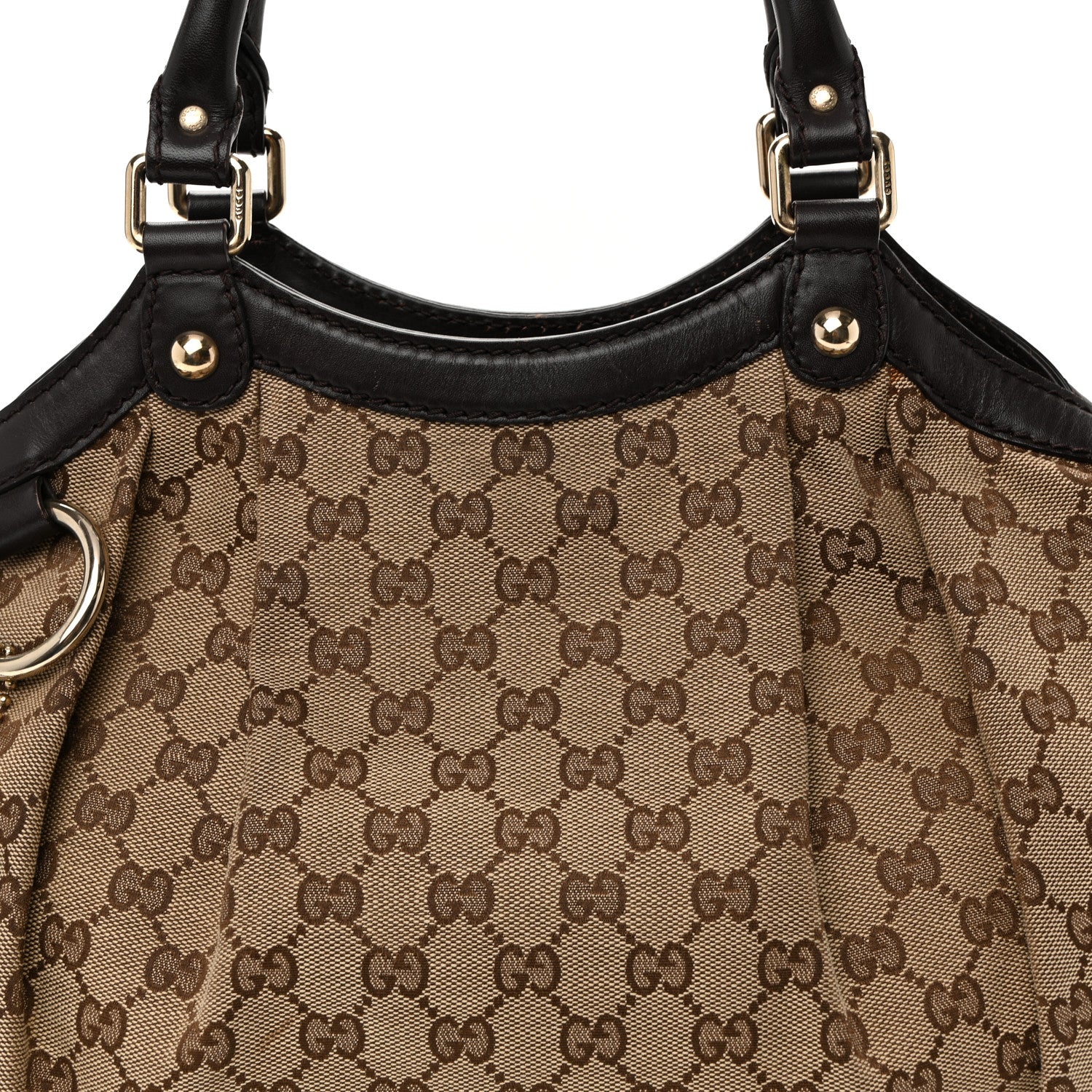 Gucci Monogram Medium Sukey Tote Dark Brown 8 of 14