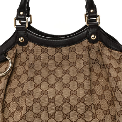 Gucci Monogram Medium Sukey Tote Dark Brown 8 of 14