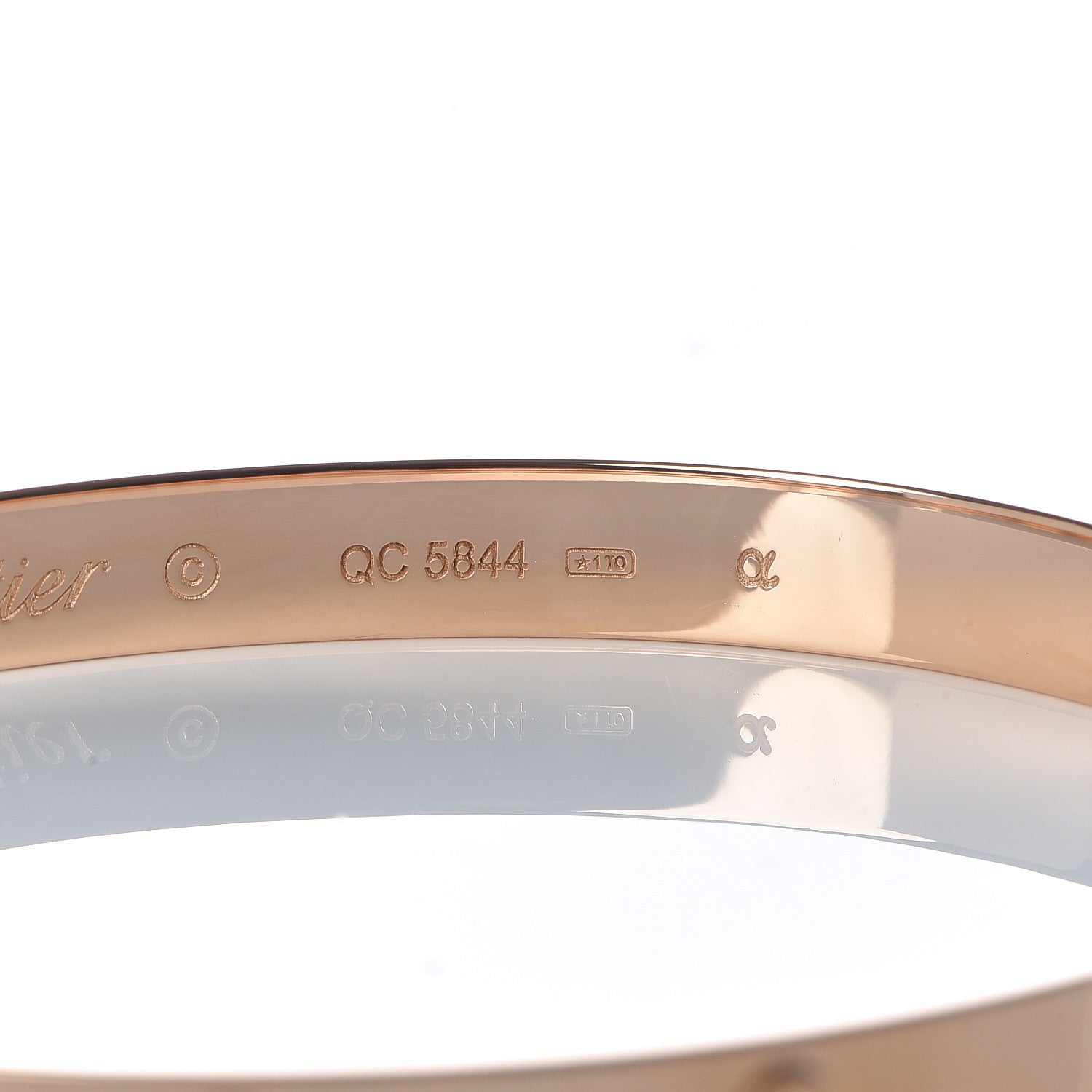 Cartier 18K Pink Gold LOVE Bracelet 19 5 of 5