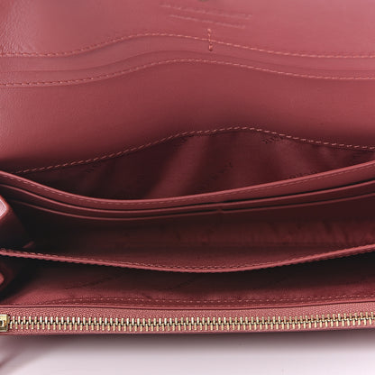 Burberry Calfskin Horseferry Check Porter Continental Wallet Copper Pink 4 of 8