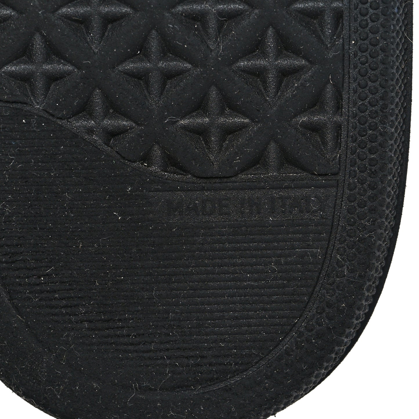 Shiny Technical Fabric Oblique Embroidered Womens Solar Slip On Sneakers 37.5 Black