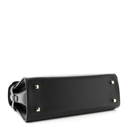 Delvaux Calfskin MM Tempete Satchel Black 4 of 12
