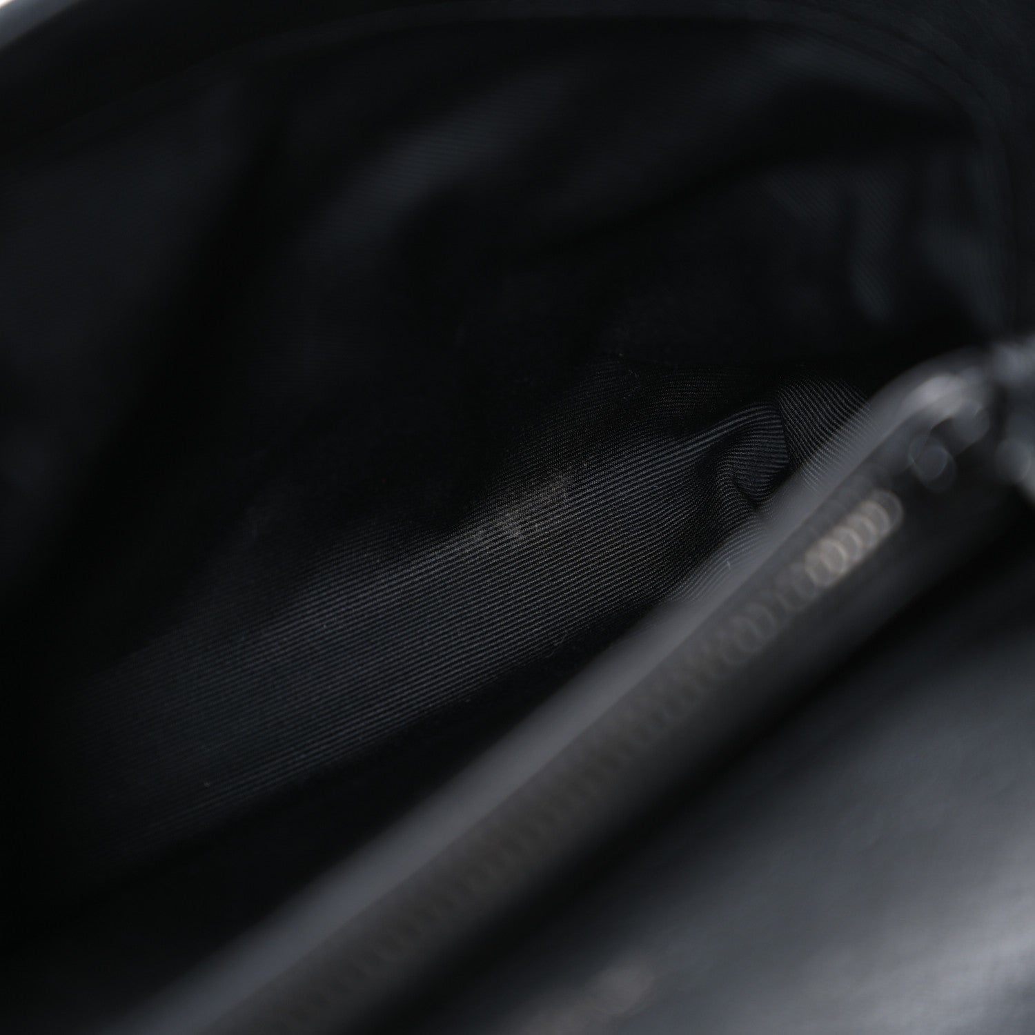Saint Laurent Sheepskin Matelasse Chevron Monogram Monochrome Medium College Bag Black 11 of 11