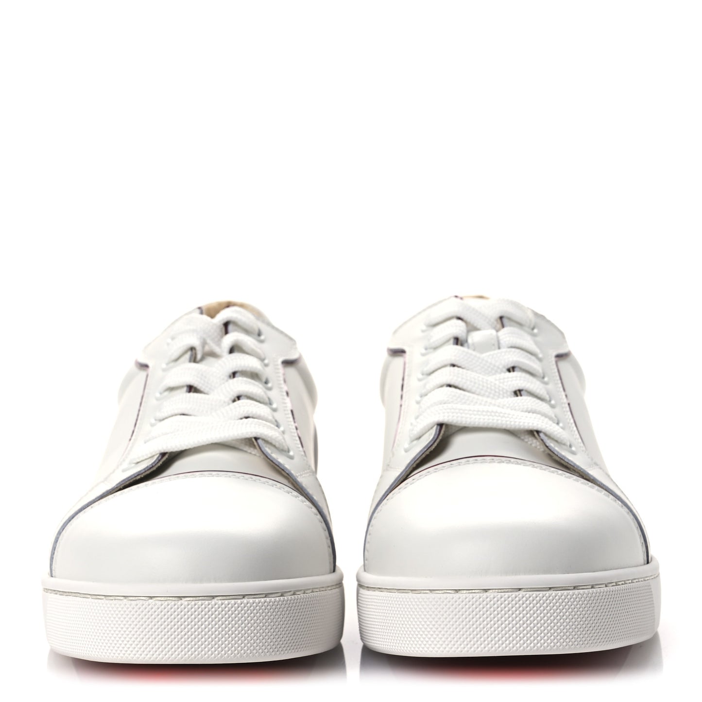 Patent Calfskin Womens Fun Vieira Flat Sneakers 40 White Loubi