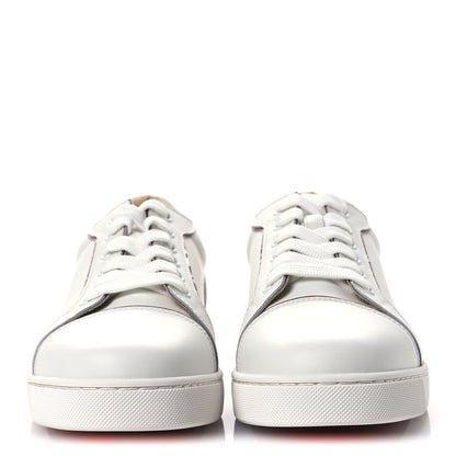 Christian Louboutin Patent Calfskin Womens Fun Vieira Flat Sneakers 40 White Loubi 3 of 12