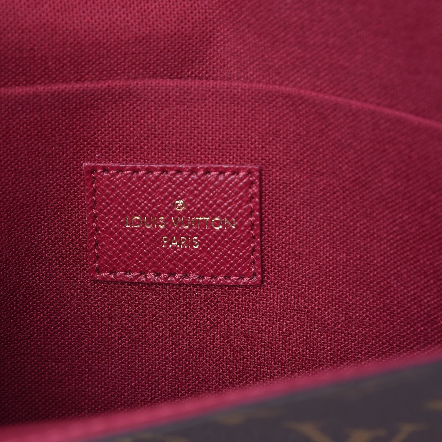 Louis Vuitton Monogram Pochette Felicie Chain Wallet Fuchsia 8 of 13