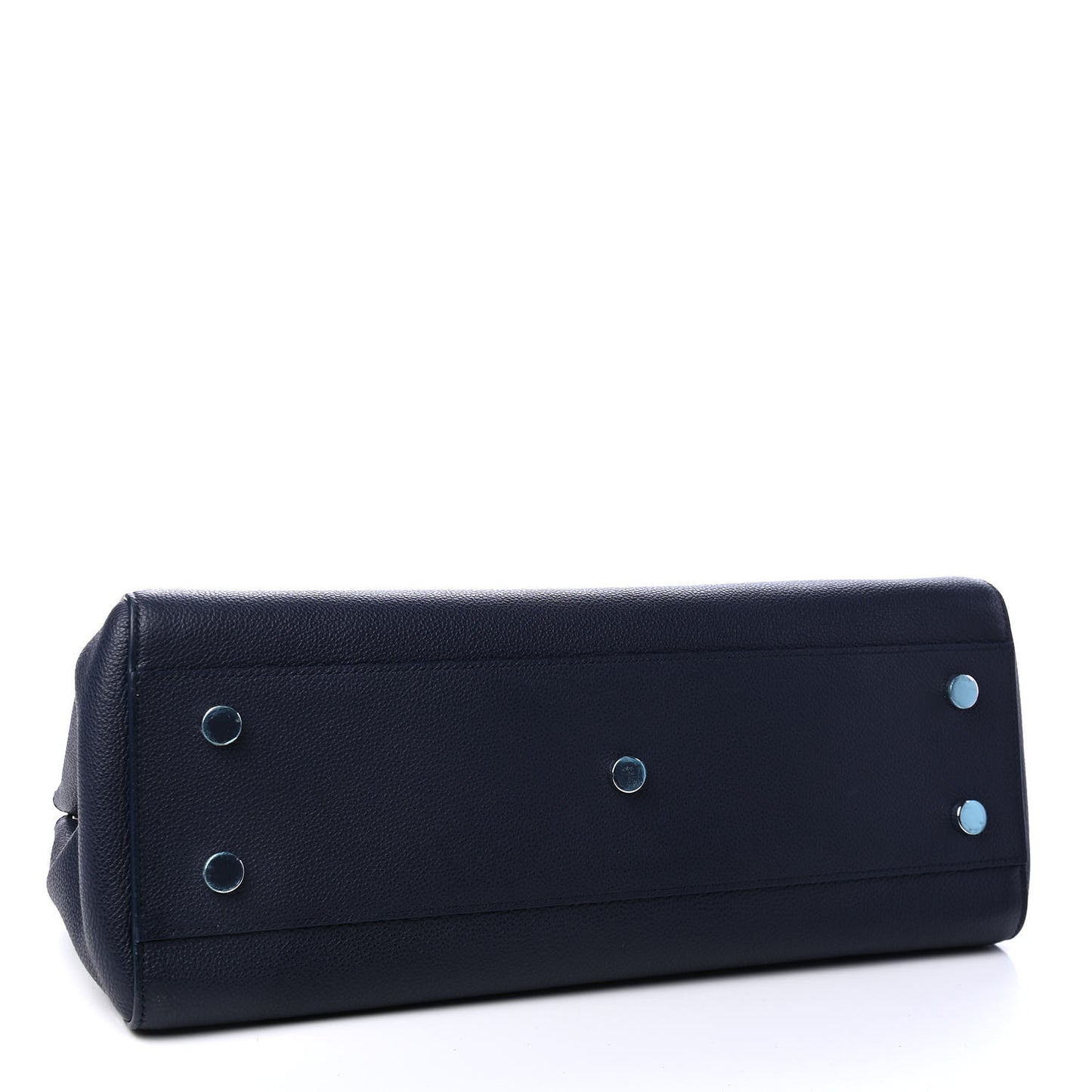 Calfskin Medium Rive Gauche Cabas Navy Blue