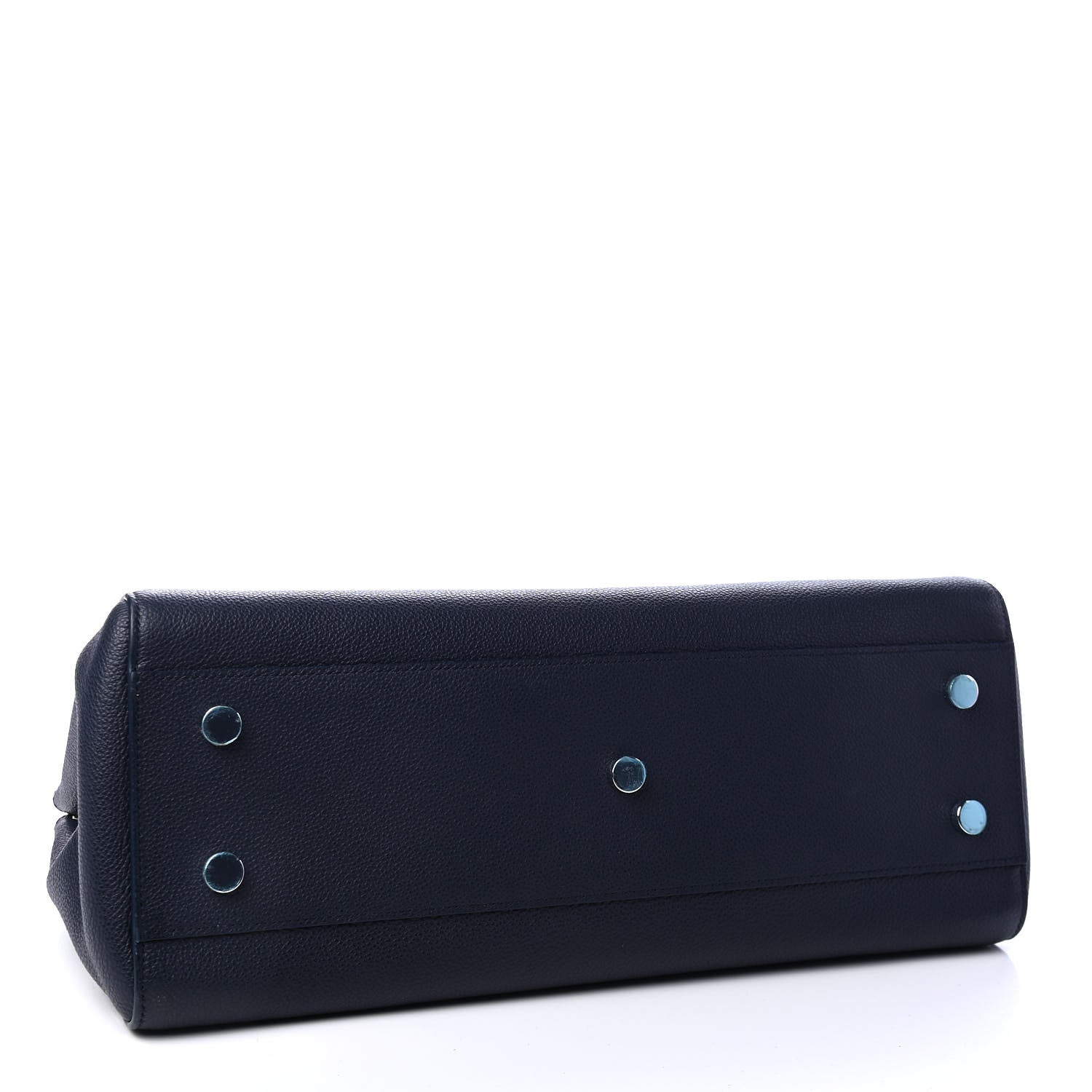 Saint Laurent Calfskin Medium Rive Gauche Cabas Navy Blue 4 of 9