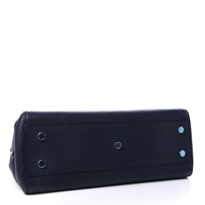 Saint Laurent Calfskin Medium Rive Gauche Cabas Navy Blue 4 of 9