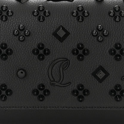 Christian Louboutin Calfskin Spikes Loubinthesky Paloma Clutch Black 7 of 9