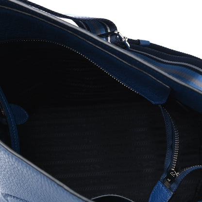 Prada Vitello Phenix Logo Hobo Bluette 4 of 4
