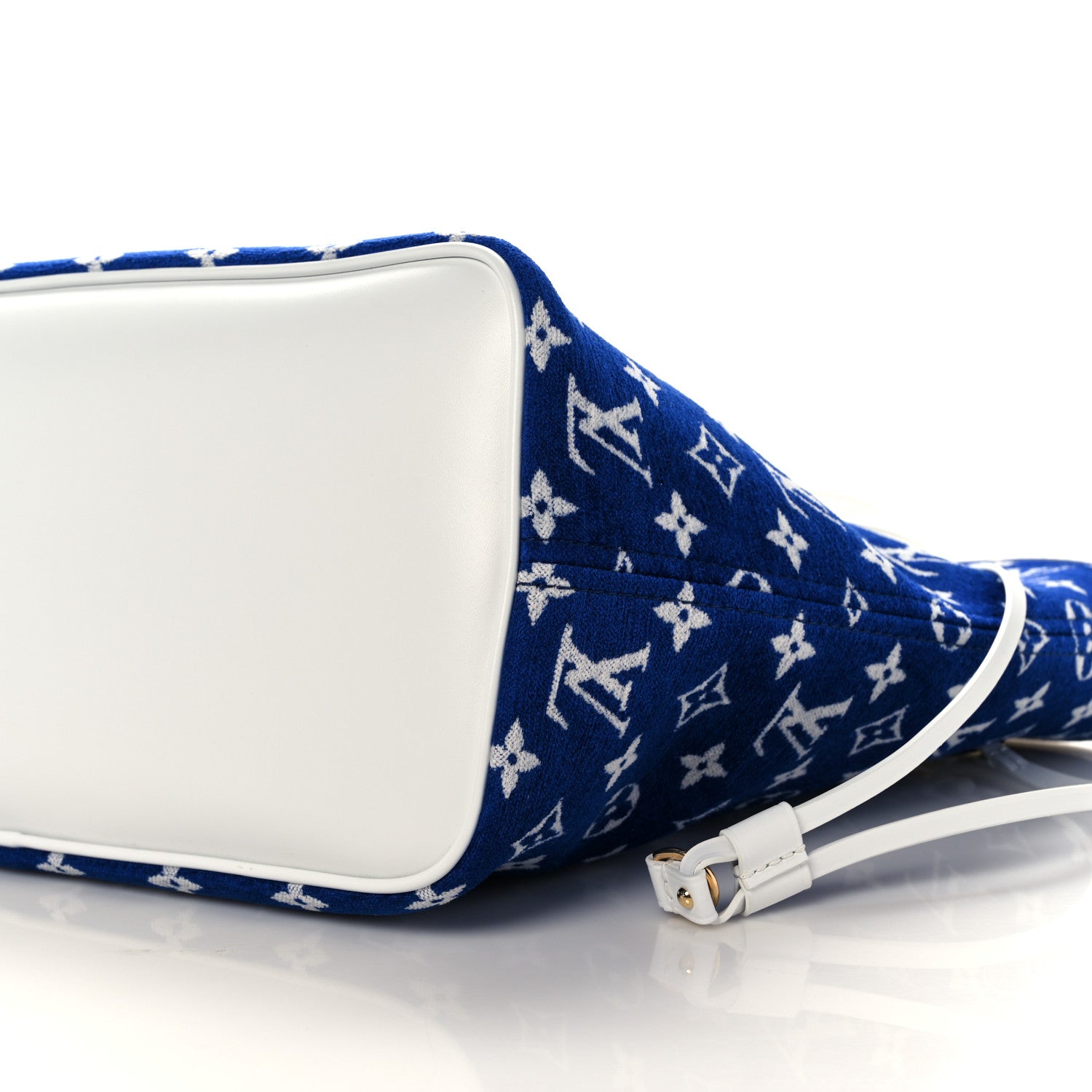Louis Vuitton Jacquard Velvet Monogram LV Match Neverfull MM Bleu 9 of 9