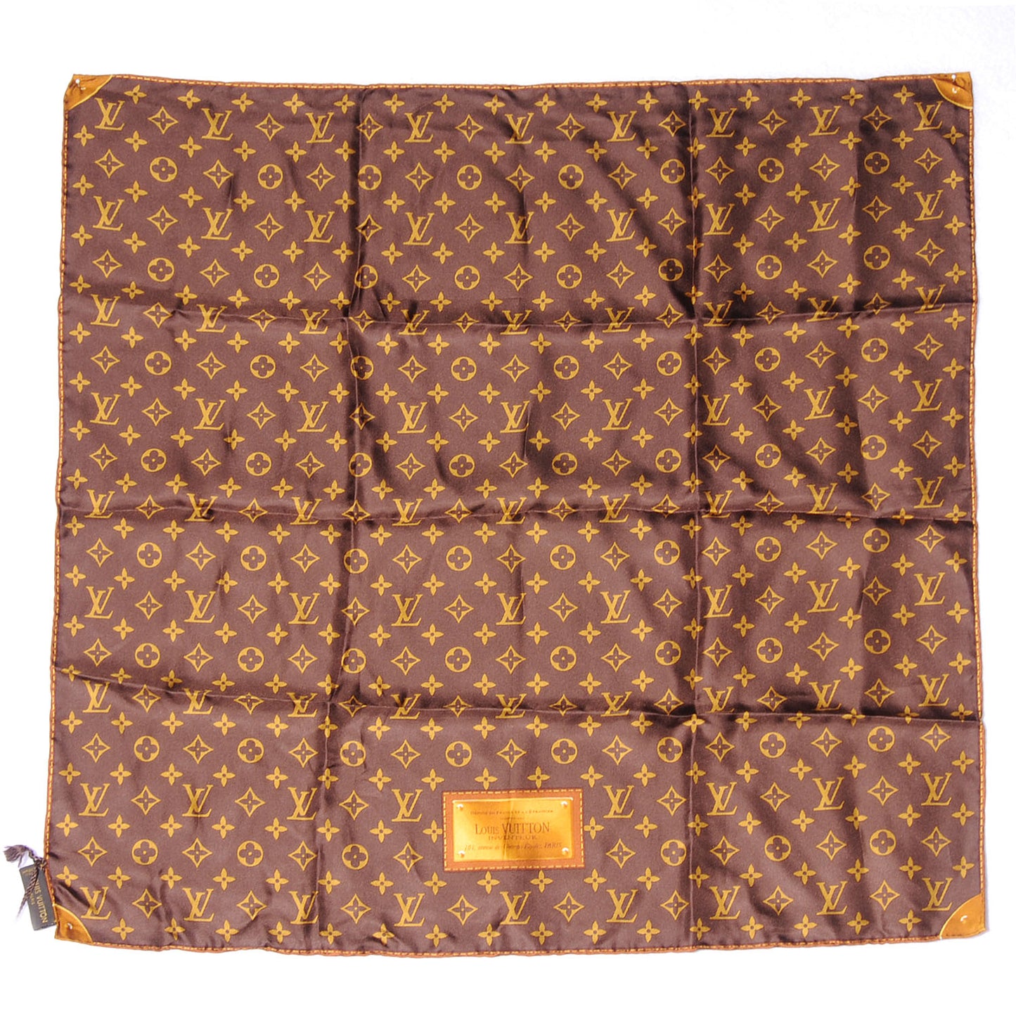 Silk Monogram Classic Square Scarf