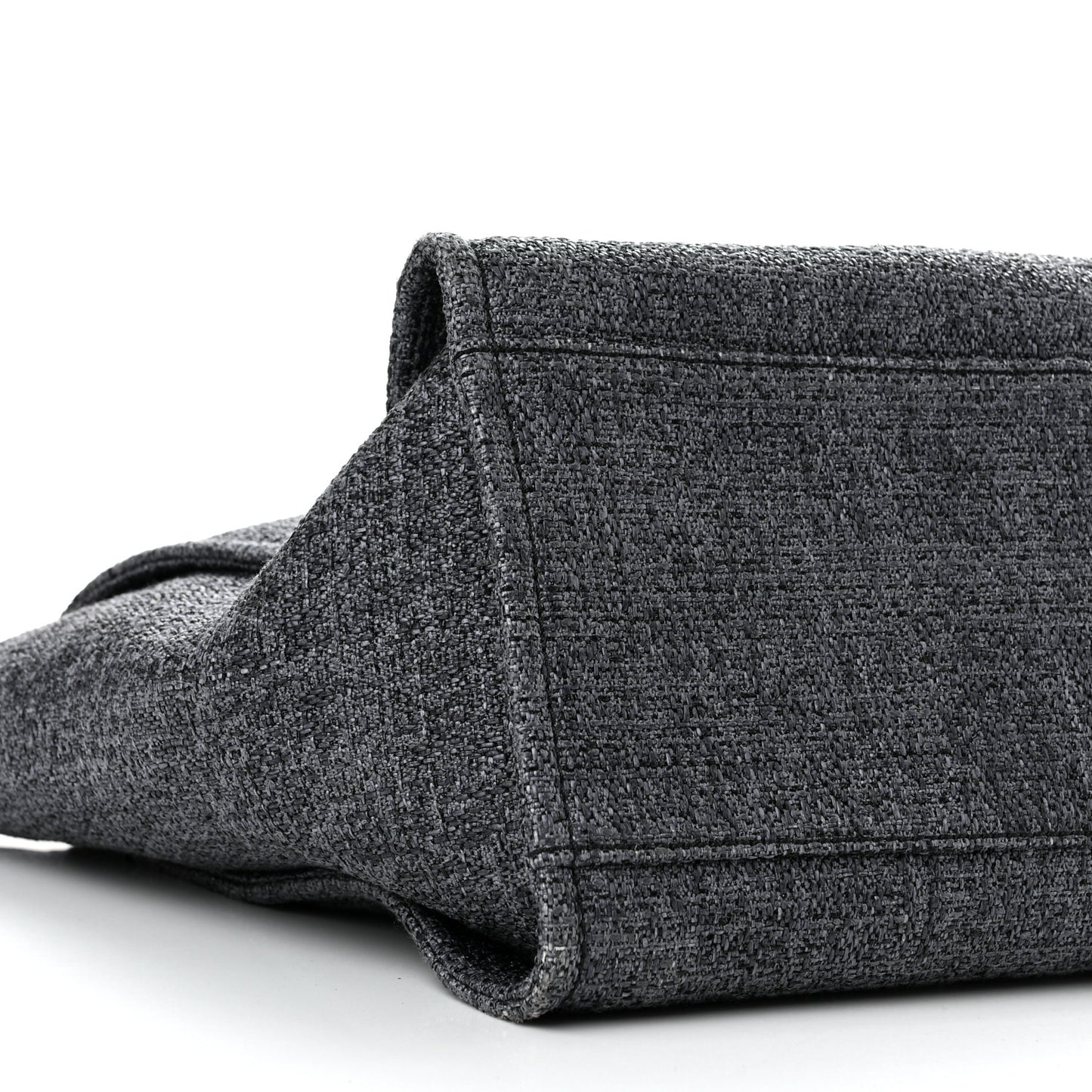 Lurex Boucle Medium Deauville Tote Black