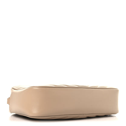 Saint Laurent Calfskin Matelasse Monogram Lou Camera Bag Dark Beige 4 of 10
