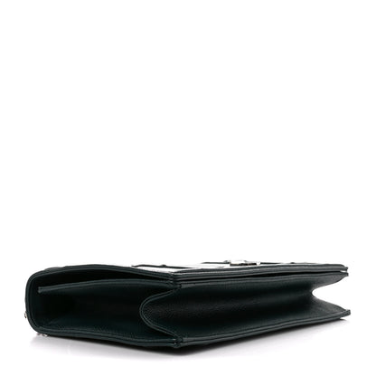 Christian Dior Grained Calfskin Large Diorama Flap Bag Green 4 of 11