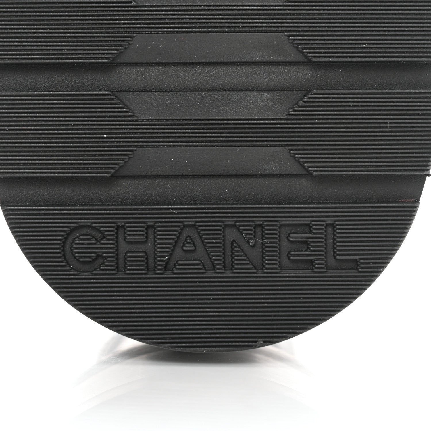 Chanel Shiny Goatskin Calfskin Quilted Lace Up Combat Boots 37 Black 7 of 11