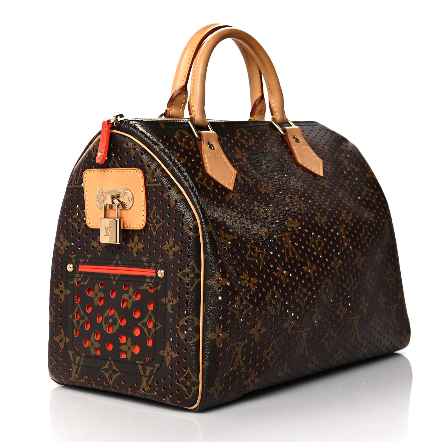 Monogram Perforated Speedy 30 Orange