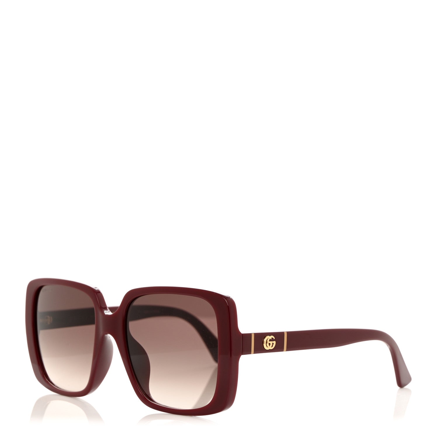 Gucci Acetate Square Frame GG0632SA Sunglasses Burgundy 1 of 8