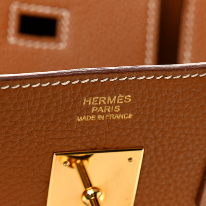 Hermes Togo Birkin 30 Gold 6 of 14