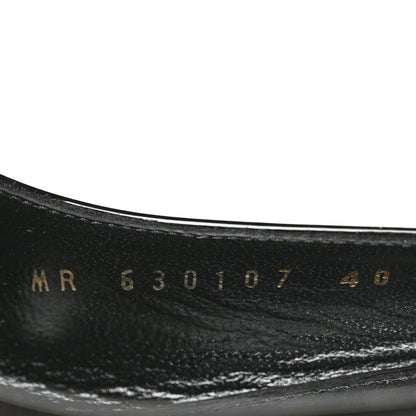 Saint Laurent Patent Opyum 110 Slingback Pumps 40 Black Gold 6 of 8