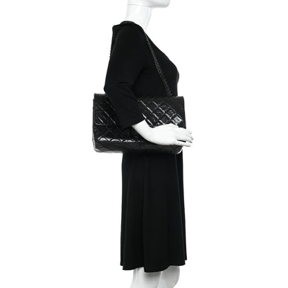 Chanel Glazed Aged Calfskin Quilted 2.55 Reissue 227 Flap So Black 2 of 10