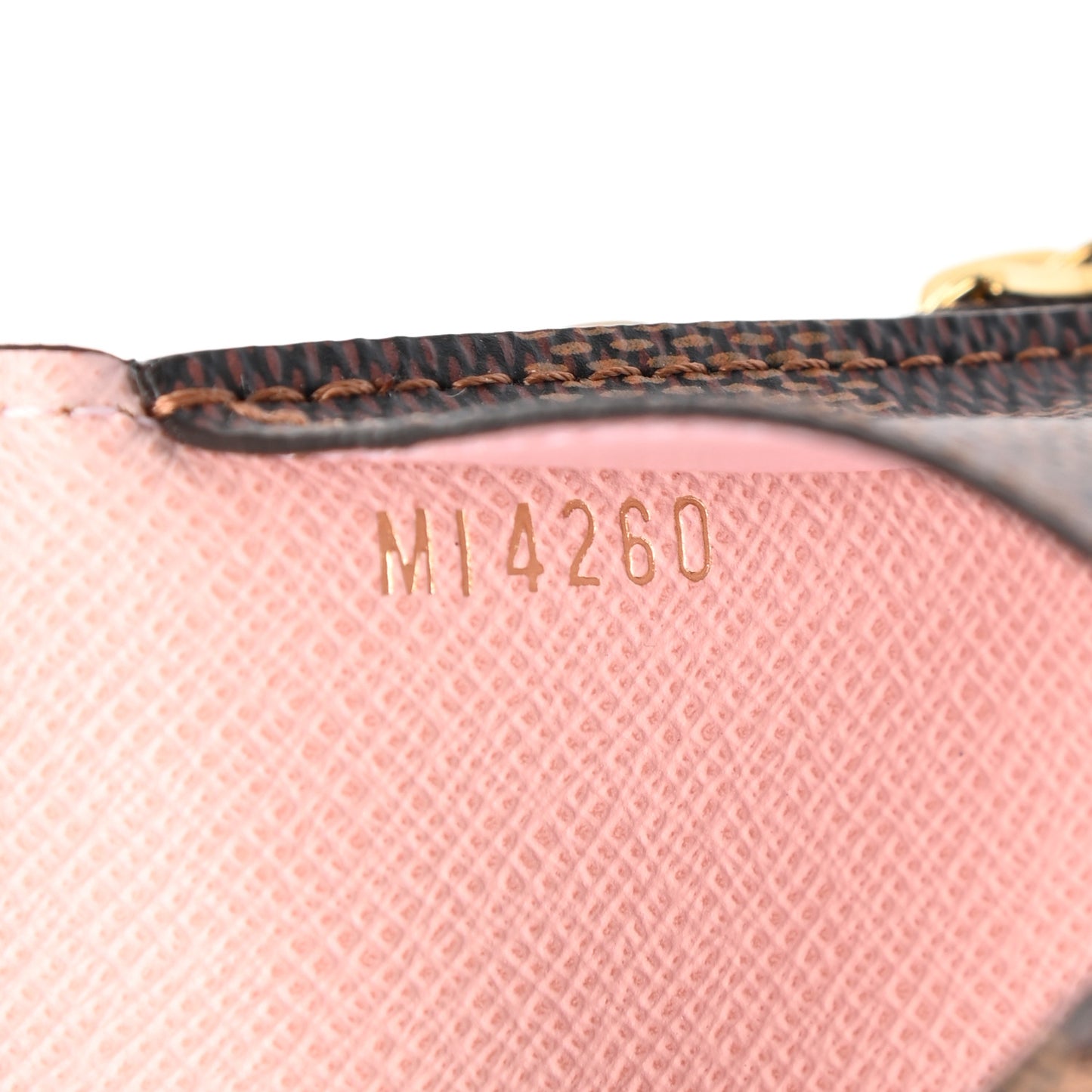 Damier Ebene Recto Verso Card Holder Rose Ballerine