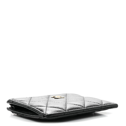 Chanel Caviar Quilted CC Zip Card Holder Black 4 of 8