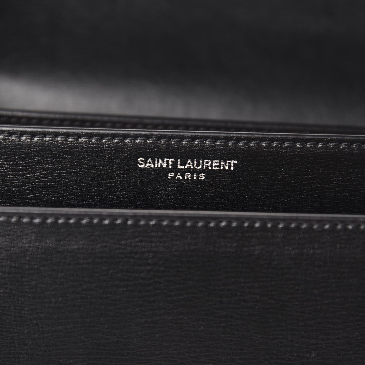 Saint Laurent Calfskin Medium Monogram Sunset Black 9 of 11