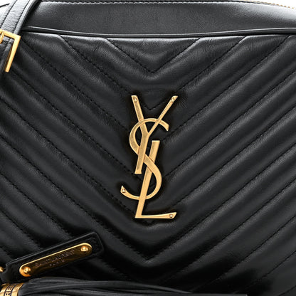 Saint Laurent SAINT LAURENT Calfskin Matelasse Monogram Lou Camera Bag Black 8 of 11